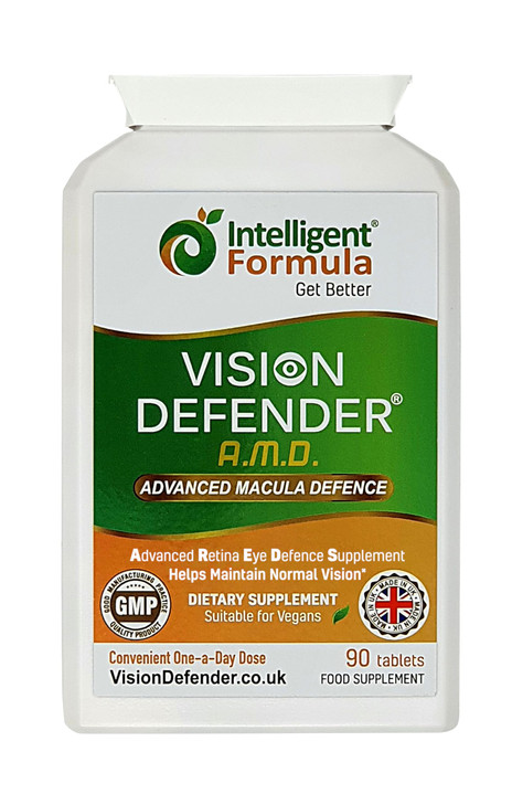 Vision Defender AMD AREDS2 Eye Vitamins  Exact AREDS 2 Formula with Lutein & Zeaxanthin, Vitamins C & E, Zinc 25 mg & Copper  Once Daily Vegan Eye
