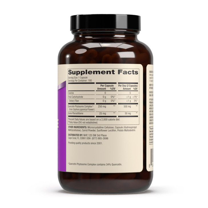 Dr. Mercola Quercetin & Pterostilbene Advanced - Supports Respiratory & Immune Health - 500 mg - High-Bioavailability Formula - Non-GMO, Gluten-Free