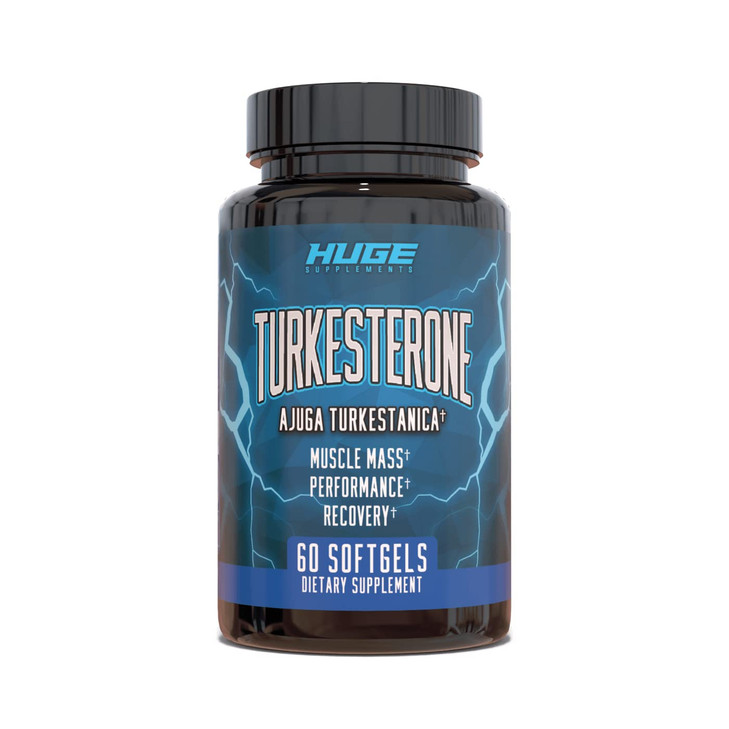 Turkesterone Supplement (500mg) Ajuga Turkestanica Extract, Improve Lean Muscle Mass, Exercise Performance, Improve Muscle Recovery with Our Softgel