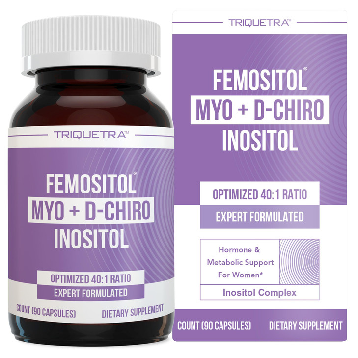Femositol® Myo-Inositol & D-Chiro Inositol Complex Supplement - Clinically Validated 40:1 Ratio (Vitamin B8)| Hormonal Balance & Healthy Ovarian Func