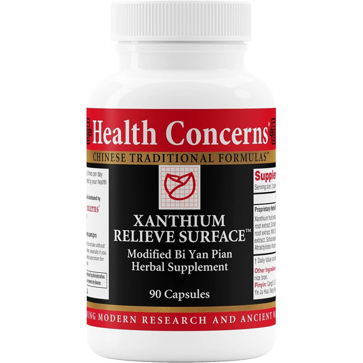 Health Concerns Xanthium Relieve Surface - Immune Support Supplement - Phlegm, Sinus Allergy, Nasal Congestion & Skin Rash Support - Traditional Chin