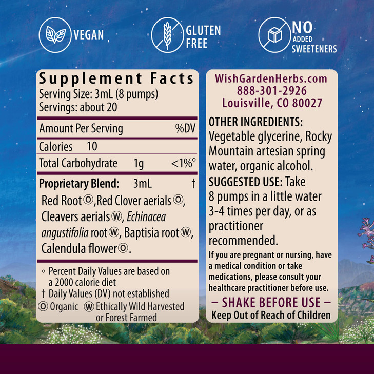 WishGarden Herbs Lymph Mover Immune Strength - Natural Herbal Lymphatic Drainage and Lymphatic Cleanse Supplement with Echinacea for Immune Support,