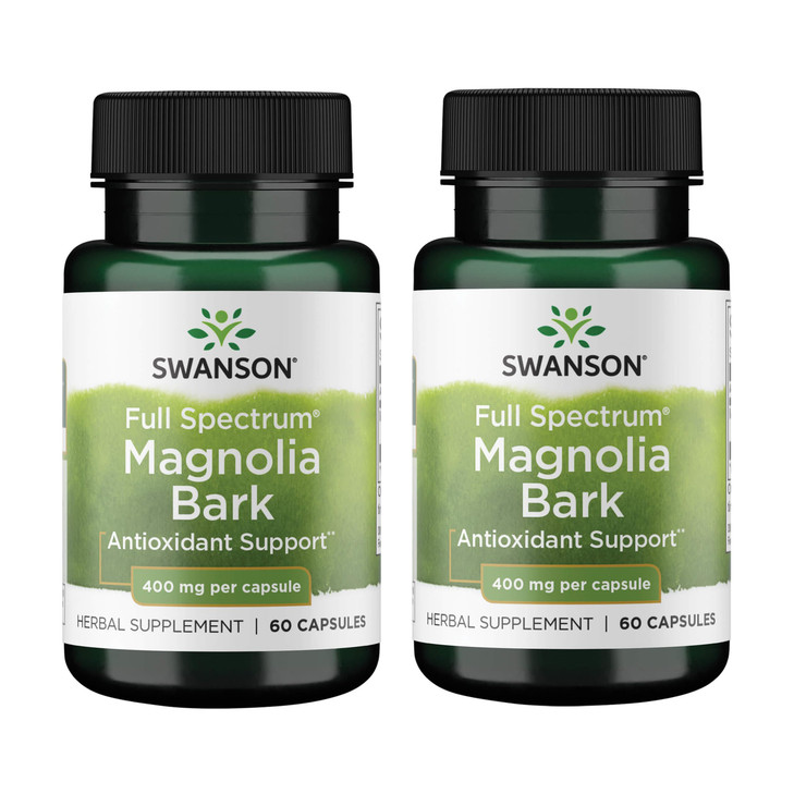 Swanson Magnolia Bark - Herbal Supplement Traditionally Used to Promote Nervous System & Digestive Health Support - May Promote Respiratory Health &