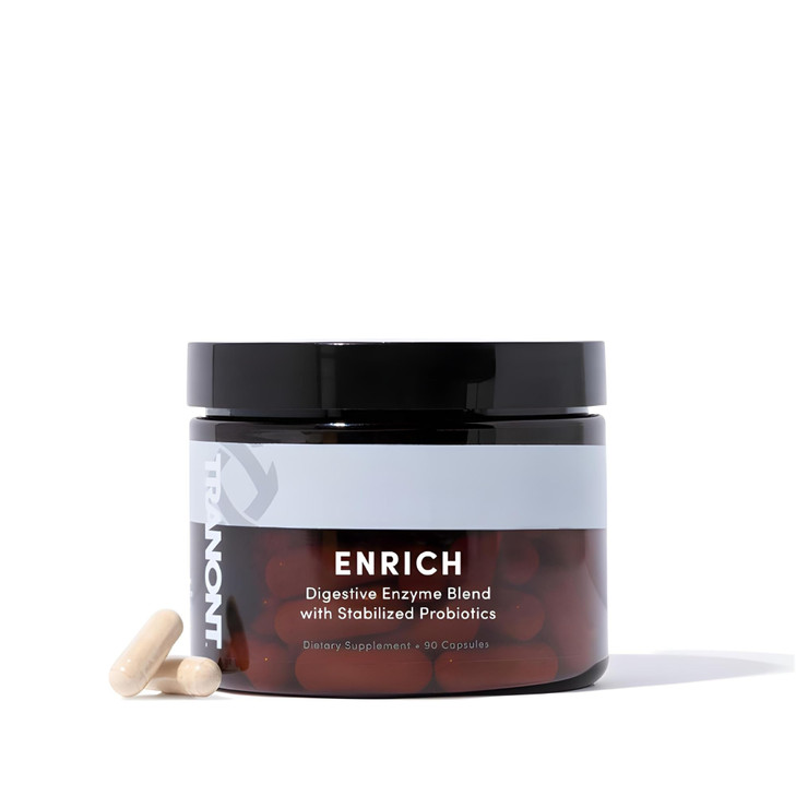 Tranont Enrich | Unbloat Supplement with Digestive Enzymes & Probiotic Blend | Supports Gut Health, Digestion & Nutrient Absorption | Prebiotics & Pr