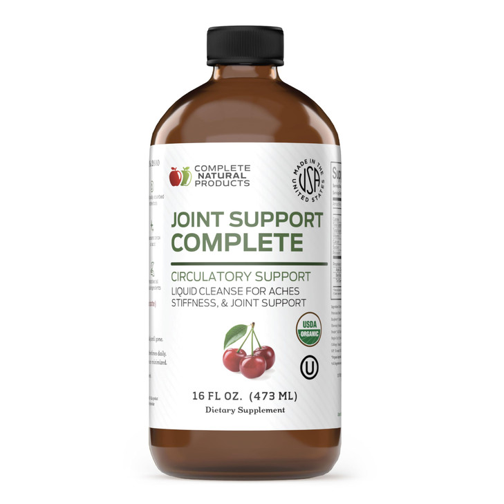 Complete Natural Products Joint Support Complete  16 Fl Oz Organic Liquid Joint Supplement with Glucosamine Chondroitin MSM  Natural Uric Acid Clea