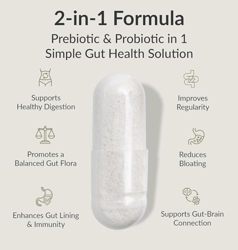 BIOptimizers Probiotic Breakthrough  Lactobacillus Plantarum OM Probiotics & Prebiotics Health Supplement for Gut, Digestive & Immune Support Probio