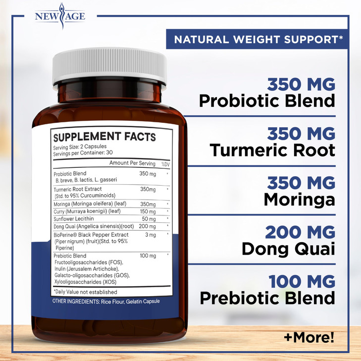 NEW AGE Pro Optimize Probiotics for Women, Menopause, Digestive Health - Support for Bloating, Hot Flashes, Joint Support, Night Sweats - Gut Health