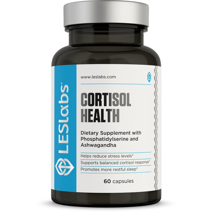 LES Labs Cortisol Health  Stress Relief, Balanced Cortisol Response, Relaxation & Deep Sleep  Phosphatidylserine, Magnesium, Magnolia Bark, Rhodiol