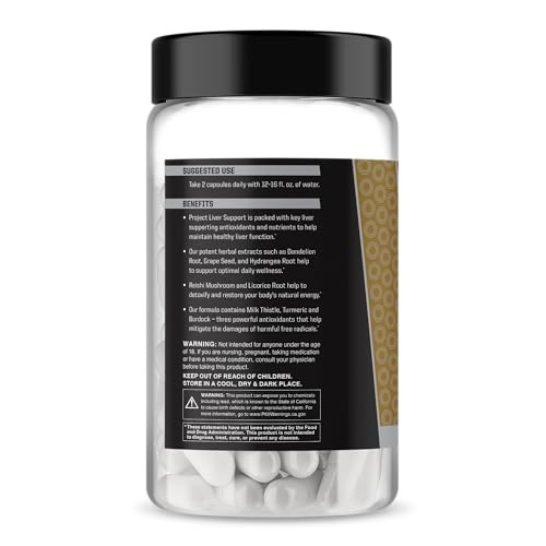 Anabolic Warfare Project Liver Support, Aids Liver Health, Antioxidant Support* (60 Capsules)