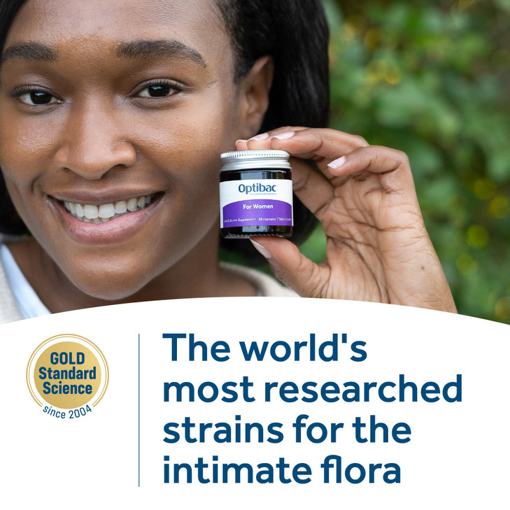 OptiBac Probiotics for Women - 30 Capsules | Vaginal Probiotic with Lactobacillus rhamnosus GR-1 & Lactobacillus reuteri RC-14 | Supports Intimate Fl