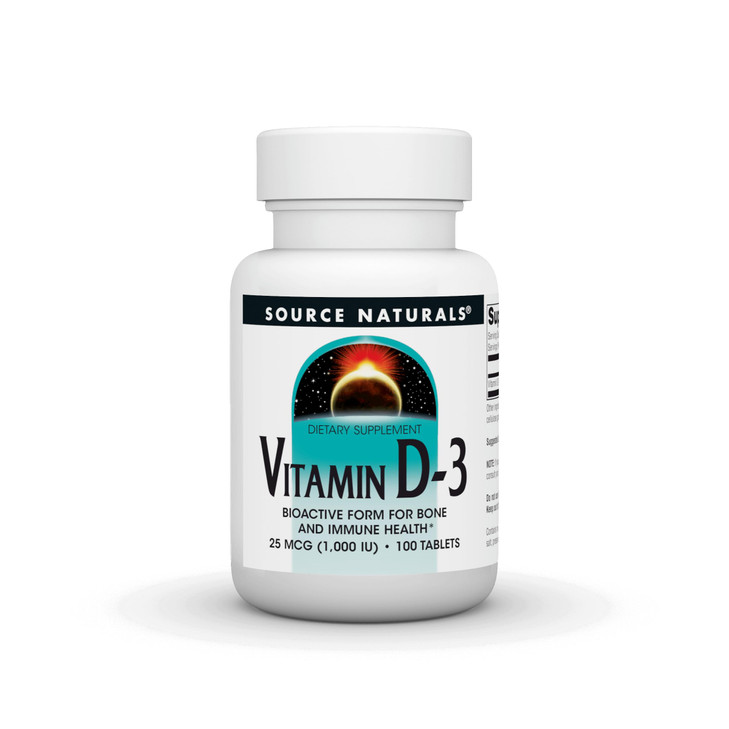 Source Naturals Vitamin D-3 1000 iu Supports Bone & Immune Health* - 100 Tablets