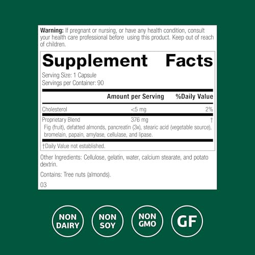 Standard Process Multizyme - Pancreatic Enzyme Supplement to Support The Breakdown of Proteins, Carbohydrates & Fats - Digestive Support - Gluten-Fre