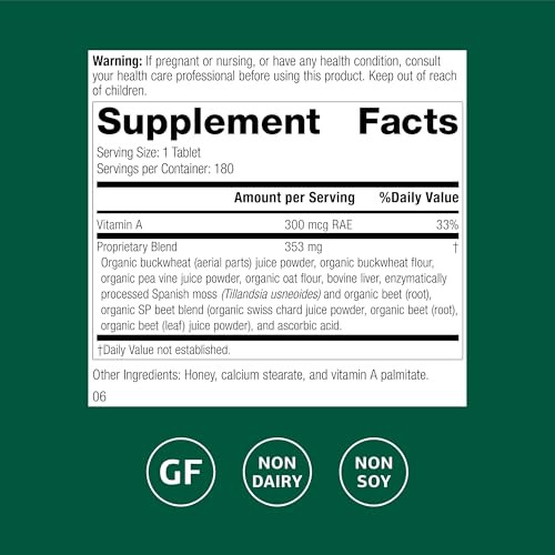 Standard Process Arginex - Essential Liver & Kidney Dietary Supplement - Daily Immune System Support - Gluten-Free, Non-Dairy & Non-Soy - 180 Tablets