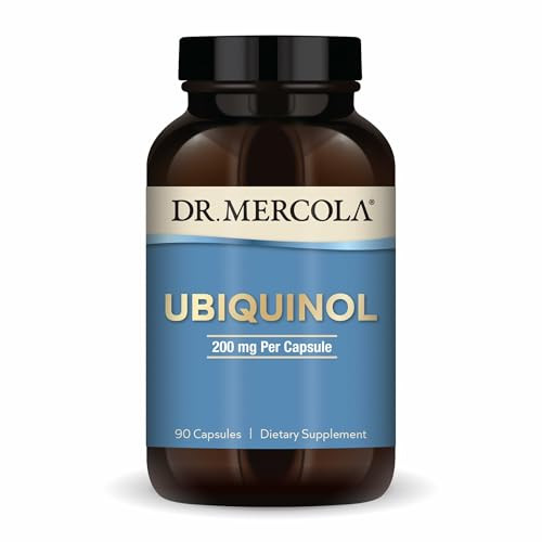Dr. Mercola Ubiquinol - 200 mg Ubiquinol - Supports Energy Production - Antioxidant Supplement - Non-GMO, Gluten-Free & Soy-Free - 90 Capsules (90 Se