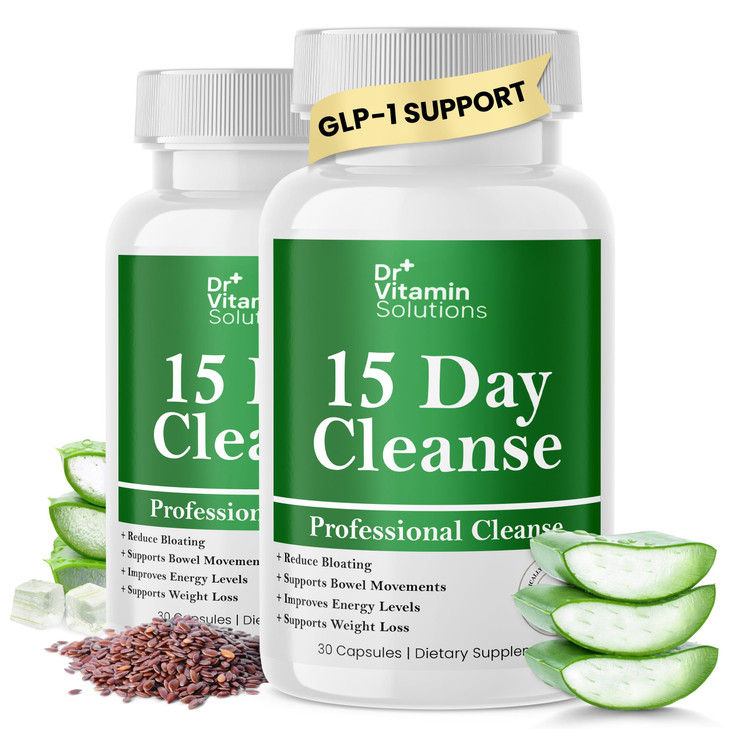 15 Day Gut Cleanse Detox for Women w/ GLP-1 Support - Natural Colon & Detox Cleanse for Weight Loss - Bloating & Constipation Relief - Flushes Toxins