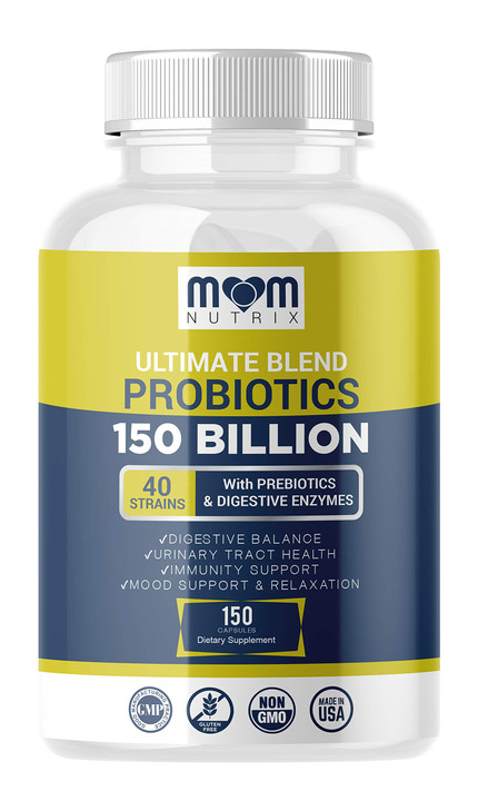 Probiotics 150 Billion CFU - 40 Strain Probiotics for Women, Men and Adults - Shelf Stable Probiotic with Organic Prebiotic - Acidophilus Probiotic -