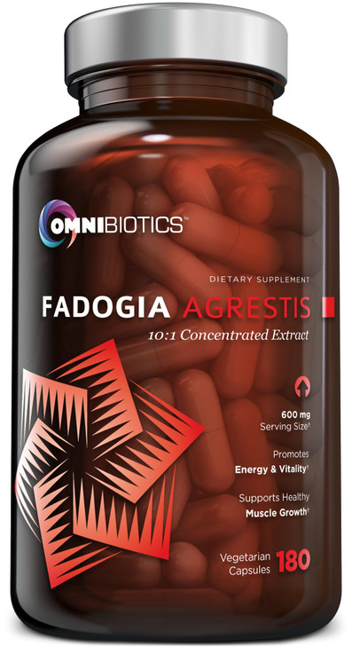 OmniBiotics Fadogia Agrestis 600mg Per Serving (180 Capsules) - 100% Standardized 10:1 Extract Supplement for Muscle Growth & Recovery, Increase Ener