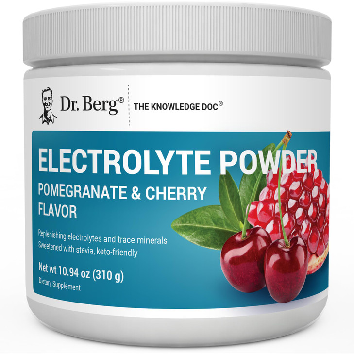 Dr. Berg Zero Sugar Hydration Keto Electrolyte Powder - Enhanced w/ 1000 mg of Potassium & Real Pink Himalayan Salt (NOT Table Salt) - Pomegranate an