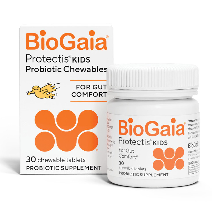BioGaia Probiotic Chewable Tablets, Box Simple and Easy Way To Promote Digestive and Immune Health, 30 Count