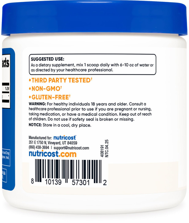 Nutricost Pure DMAE-Bitartrate Powder 100 Grams