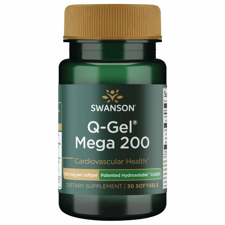 Swanson Q-Gel Mega 200 200 Milligrams 30 Sgels
