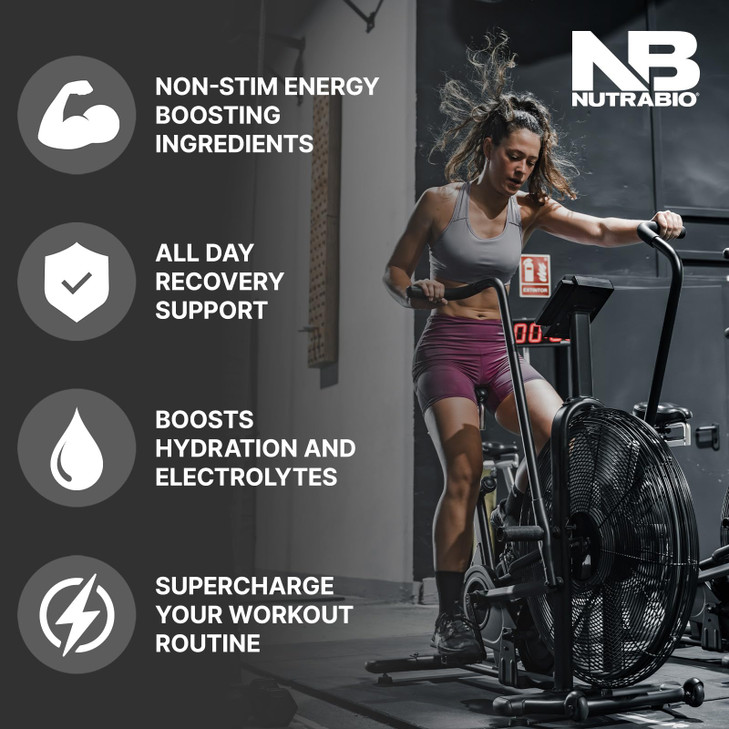 NutraBio Alpha EAA - All-Day Amino Acids for Muscle Growth and Hydration - Essential Amino Acids with Nootropics & Adaptogens- Full Spectrum EAA BCAA