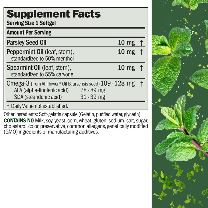 ANDREW LESSMAN Breath Plus 180 Softgels - Natural Breath Freshener, Helps Eliminate Odors from Food, Smoking, Morning Breath from The Inside Out. Pep