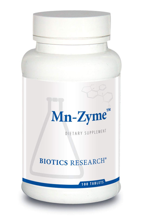 Biotics Research Mn Zyme, Manganese, Trace Mineral, Antioxidant, Metabolism Support, Healthy Cholesterol, Bone and Cartilage Development. 100 Tablets