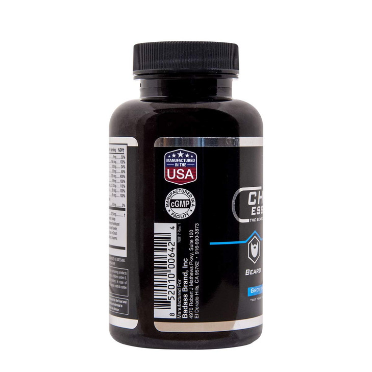 Chucks Essentials V3.0-3 Month Supply - The Bearded Mans Multivitamin are 90 Capsules, for Growing Beard, Loaded with The Vitamins, Nutritional & Min