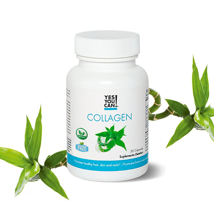 Yes You Can! Collagen Capsules, Dietary Supplement to Promote Healthy Hair, Skin and Nails, 290 mg Bovine Collagen, Vitamin A, Vitamin D3, Zinc and C