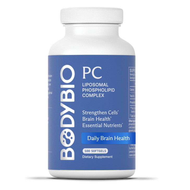 BodyBio PC - Phosphatidylcholine for Brain Health, Mental Clarity, Cognitive Function, Cellular Repair & Healthy Aging, Phospholipid Complex Suppleme