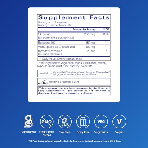 Pure Encapsulations Metabolic Xtra | Supplement to Support Carbohydrate Metabolism, and Homeostasis* | 90 Capsules