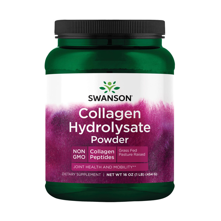 Swanson High Plains Collagen Hydrolysate Powder - Collagen Peptides Powder Supporting Hair, Skin, Nails, and Joint Health - Bioavailable Proteins Pro