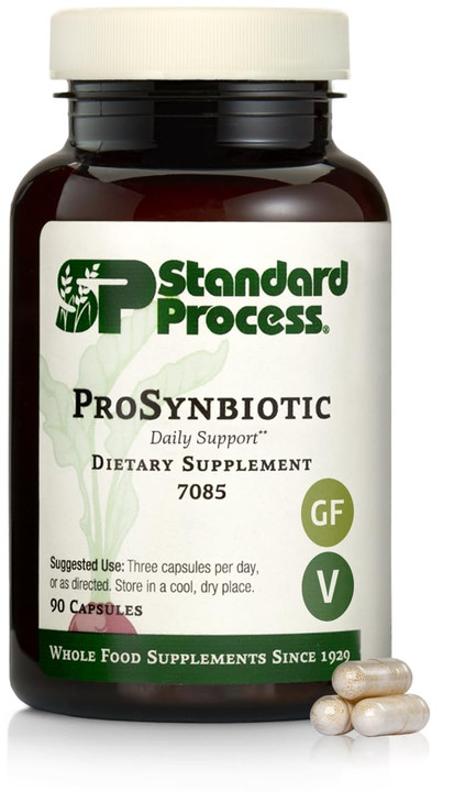 Standard Process ProSynbiotic - Whole Food Bowel, Immune Support, Digestion and Digestive Health with Bifidobacterium, Chicory Root, Lactobacillus Ac
