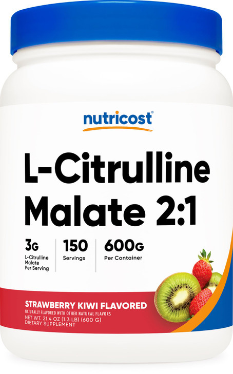 Nutricost L-Citrulline Malate 2:1 (600 Grams) (Strawberry Kiwi)