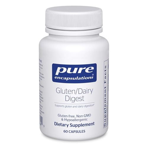 Pure Encapsulations Gluten/Dairy Digest | Unique Mix of Enzymes to Support Healthy Gluten and Dairy Digestion* | 60 Capsules