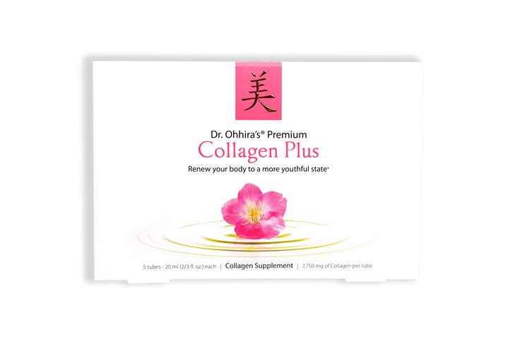 Dr. Ohhira's Premium Collagen Plus. A Liquid Easily mixable Collagen Supplement with 7,750 mg of Marine Collagen Peptides, Plus Cherry Blossom Extrac