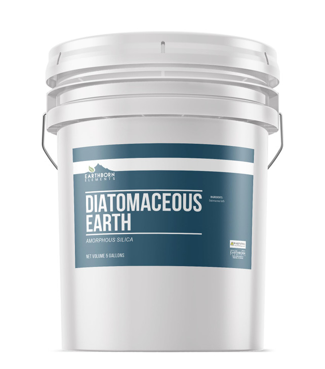 Earthborn Elements Diatomaceous Earth (5 Gallon), Resealable Bucket Pure Freshwater Amorphous Silica