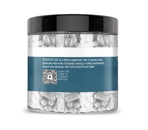 Earthborn Elements L-Arginine Pure & Undiluted, No Additives (200 Capsules)