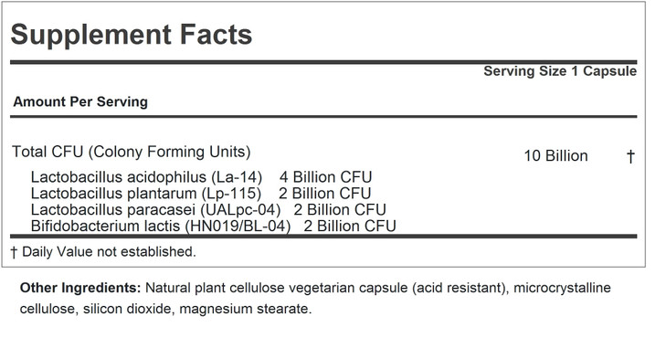 ANDREW LESSMAN Friendly Flora Probiotic 180 Capsules - 10 Billion CFU, Comprehensive Blend of Five Probiotic Strains, Powerful Immune and Digestive S
