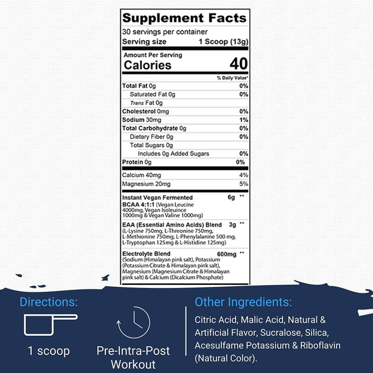 Gaspari Nutrition Proven EAAs, Vegan Fermented EAAs, Enhances Recovery & Replenishes Electrolytes, Non GMO (30 Servings, Guava Nectarine)