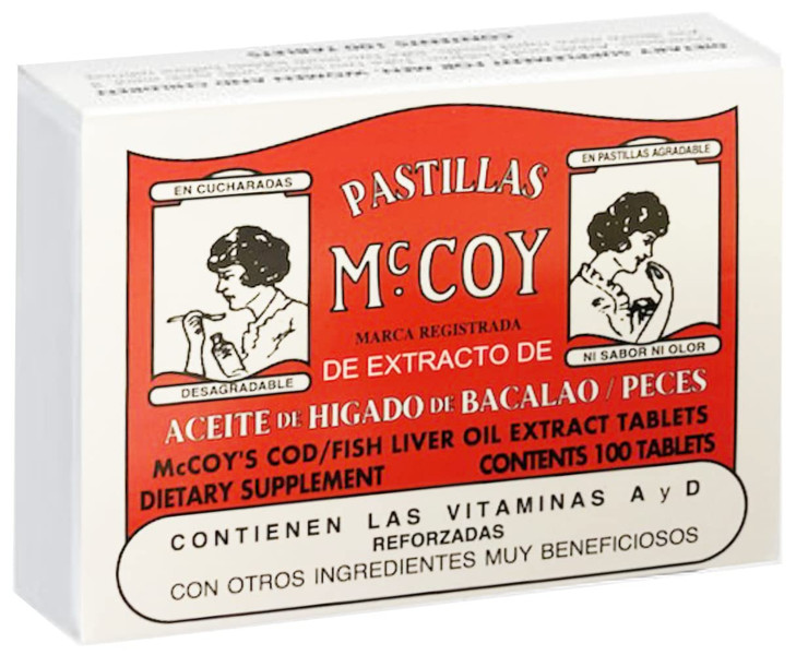 Mccoy Cod/Fish Liver Oil Extract Tablets 100
