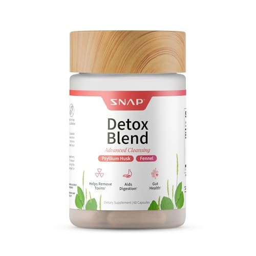 Snap Supplements Detox Cleanse Capsules - Advanced Blend for Full Body Detox & Cleanse, Flush Out Toxins, Improve Digestion & Gut Health, Cleanse and