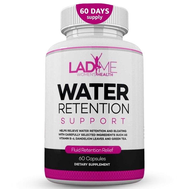 Water Retention Pills for Women Bloating Relief with Vitamin B6, Dandelion & Green Tea Natural Diuretic for Water Draining, Bloating & Swelling Detox