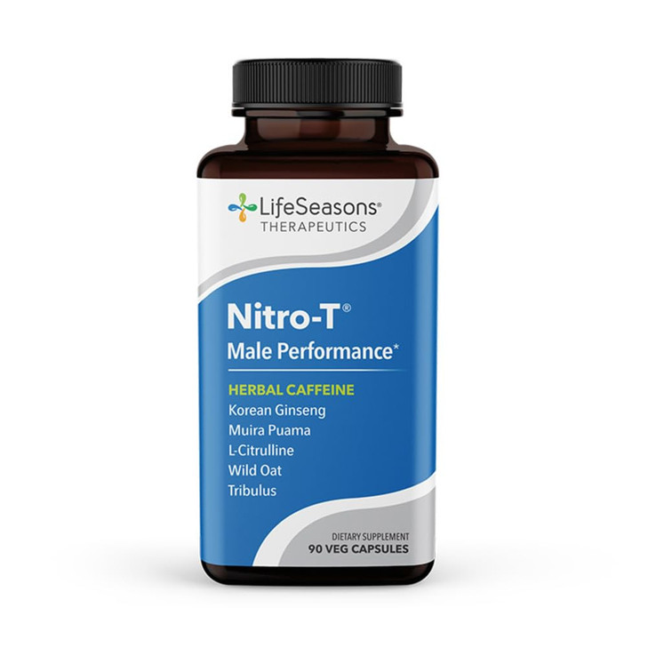 LifeSeasons Nitro-T - Men's Performance Support Supplement - Enhance Stamina & Energy - Promote Healthy Blood Circulation - L-Citrulline L-Theanine T