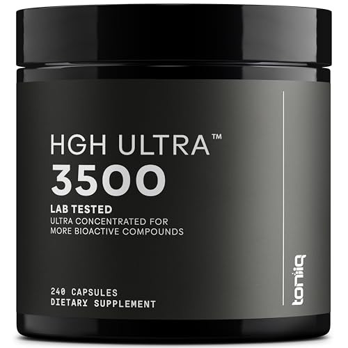 HGH Supplements for Men & Women (240 Count) 3,550mg+ Support Muscle Growth & Healthy Levels of Human Growth Hormone for Men, with High-Purity Arginin