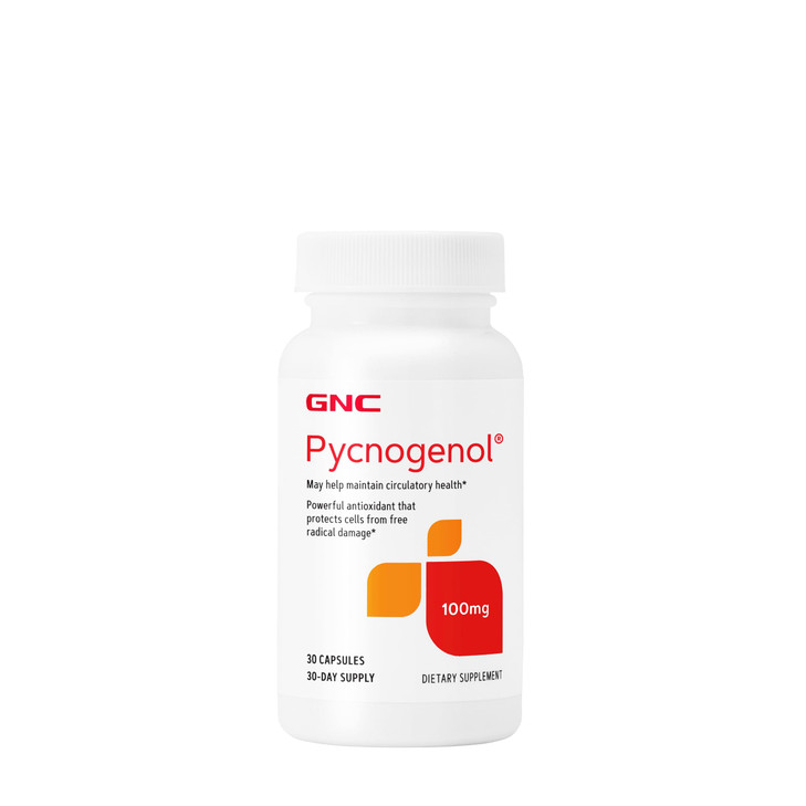 GNC Pycnogenol 100mg Supplement, Supports Circulatory Health, 30 Servings
