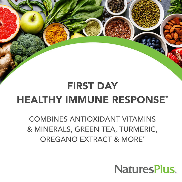 NaturesPlus AgeLoss First Day Healthy Immune Response - 90 Tablets - Vegetarian, Gluten Free - 30 Servings