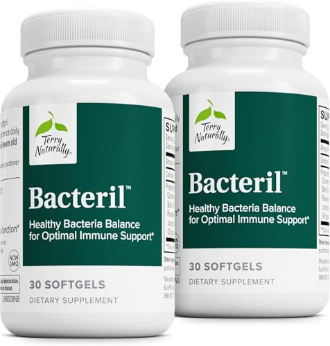Terry Naturally Bacteril - Intestinal Support Supplement with Clove, Cinnamon, Thyme & Oregano - Immune Support Supplement with Antioxidant Support -