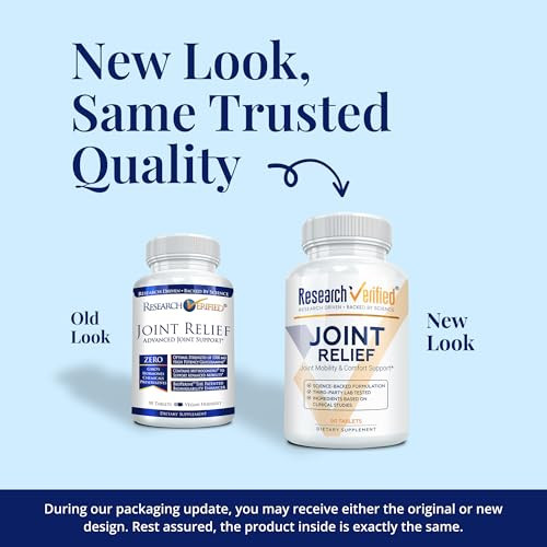 Research Verified Joint Support - Glucosamine, MSM, Turmeric, Boswellia, BioPerine - Vegan - 270 Capsules - 3 Month Supply